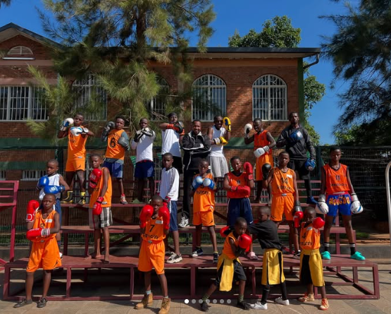 Youth boxing training
