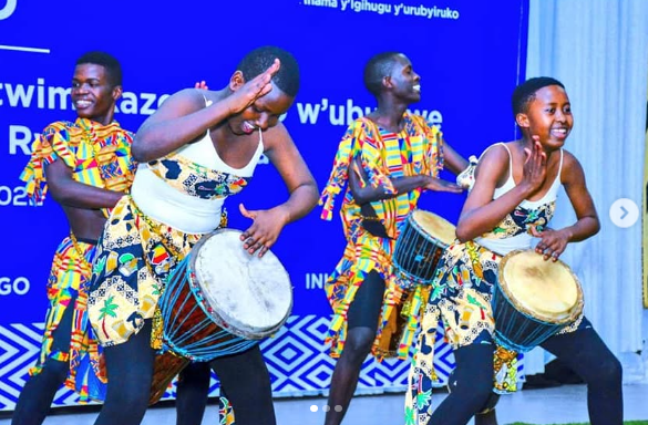 Djembe drumming circle
